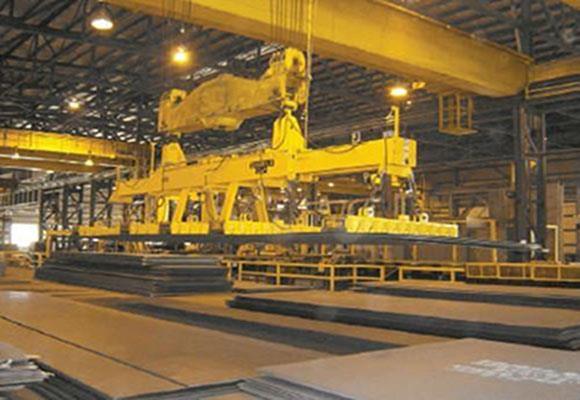 Cần cẩu cầu đôi dầm với nam châm điện