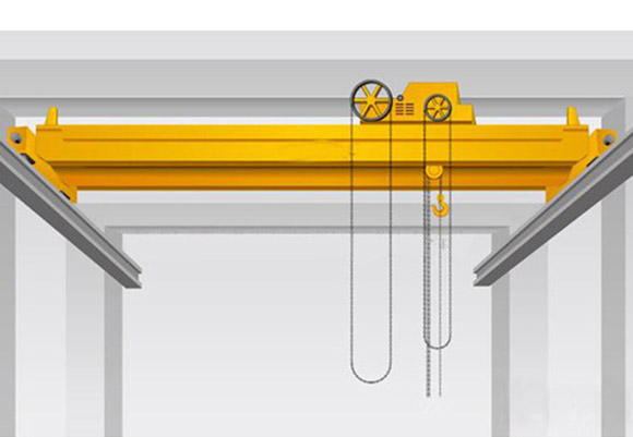 Cần cẩu hai trục hoạt động bằng tay